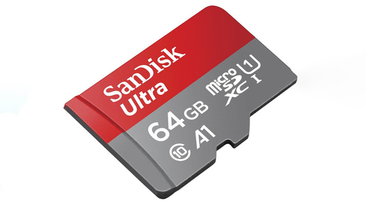 کارت-حافظه-MicroSDHC-سن-دیسک-با-ظرفیت-64-گیگابایت-به-همراه-آداپتور